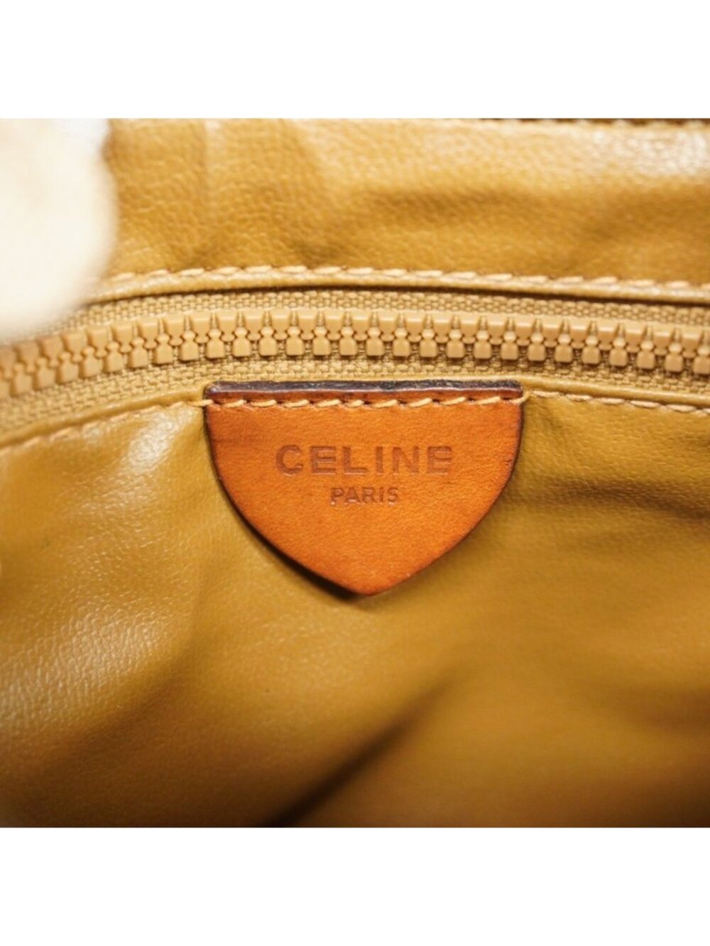 Celine Shoulder Bag Macadam Brown Gold - Picture 5 of 10